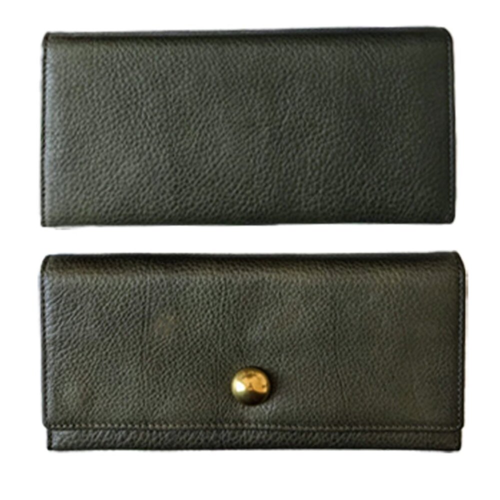 Osgoode Marley Leather Women's Long Wallet with Brass Snap New - Picture 8 of 13
